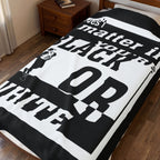 Black Or White / Velveteen Plush Blanket
