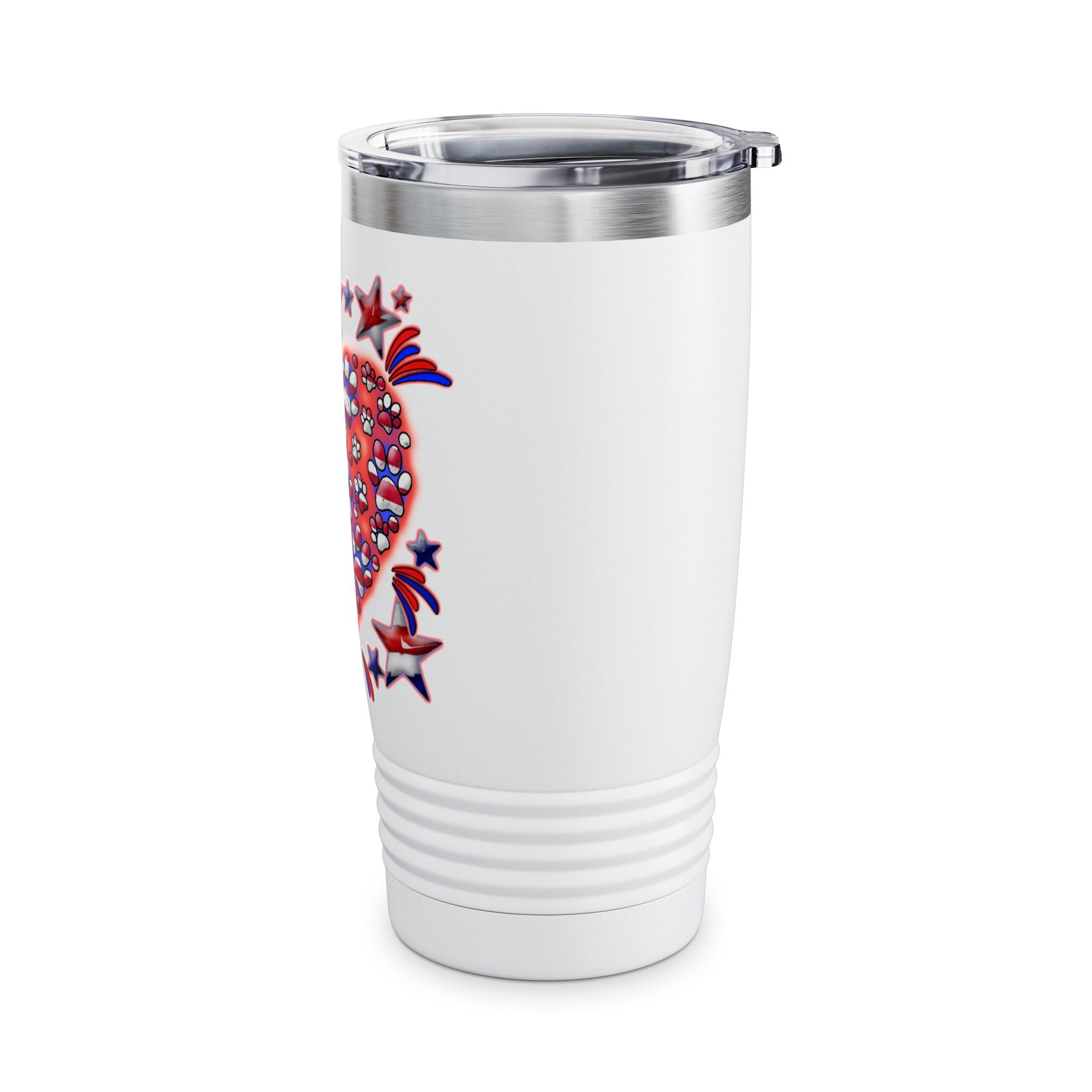 Patriotic Dog Heart / Insulated Tumbler 20oz