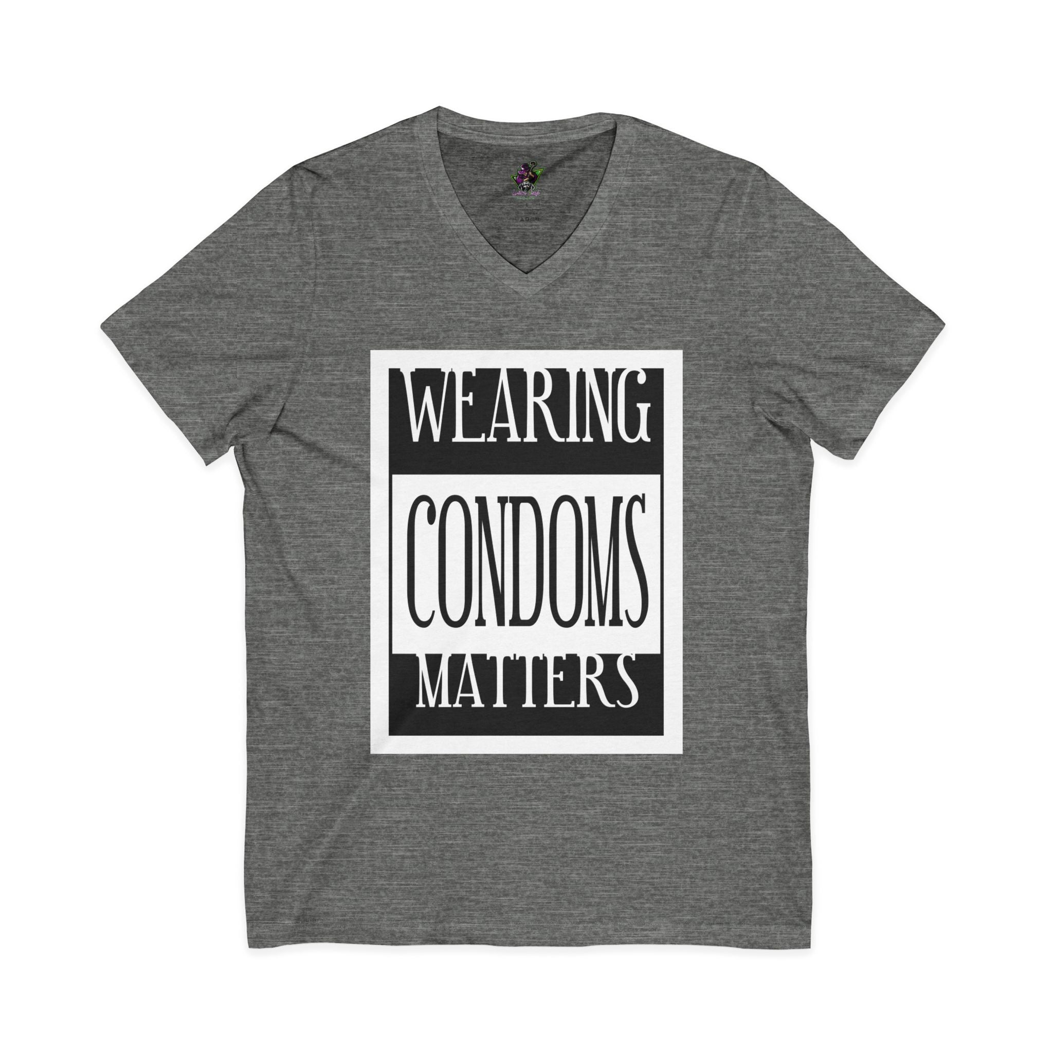 Wearing Condoms Matters / V-Neck Tee