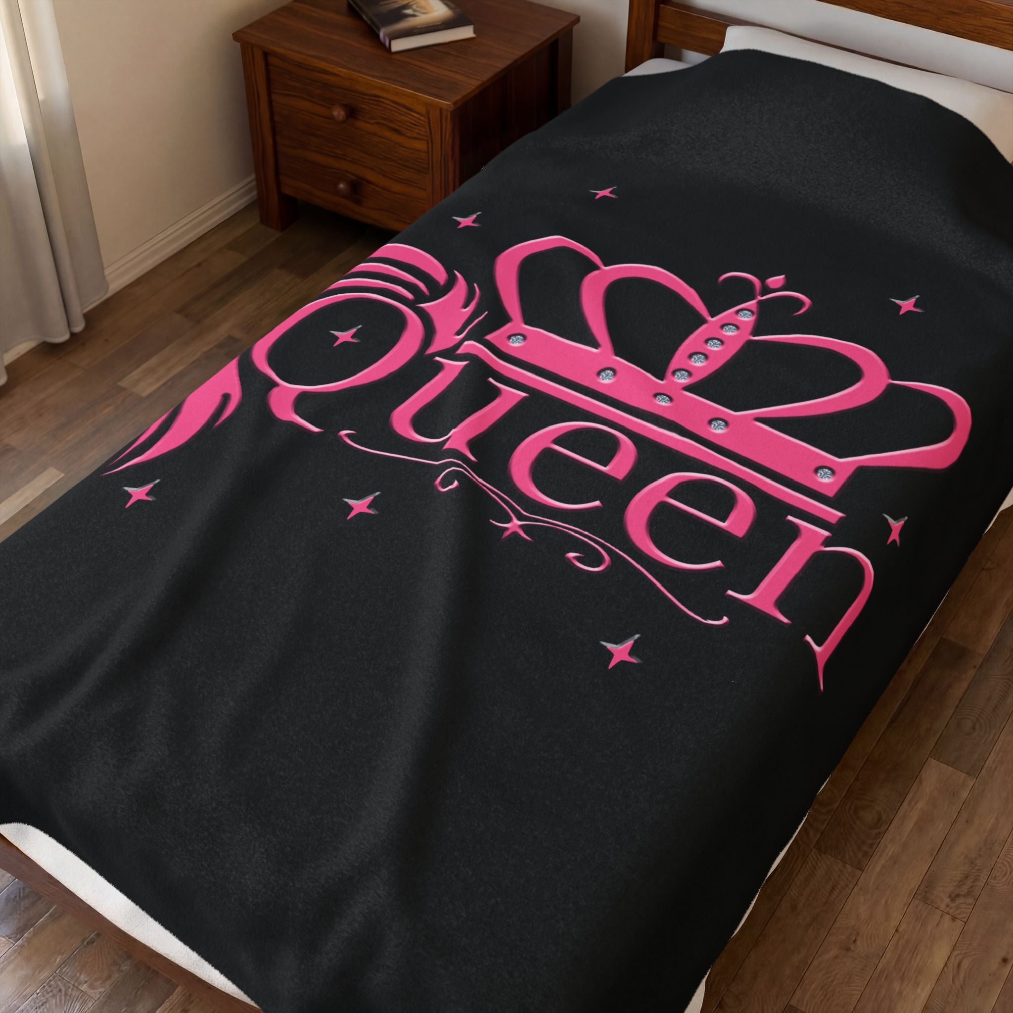 Queen Crown / Velveteen Plush Blanket