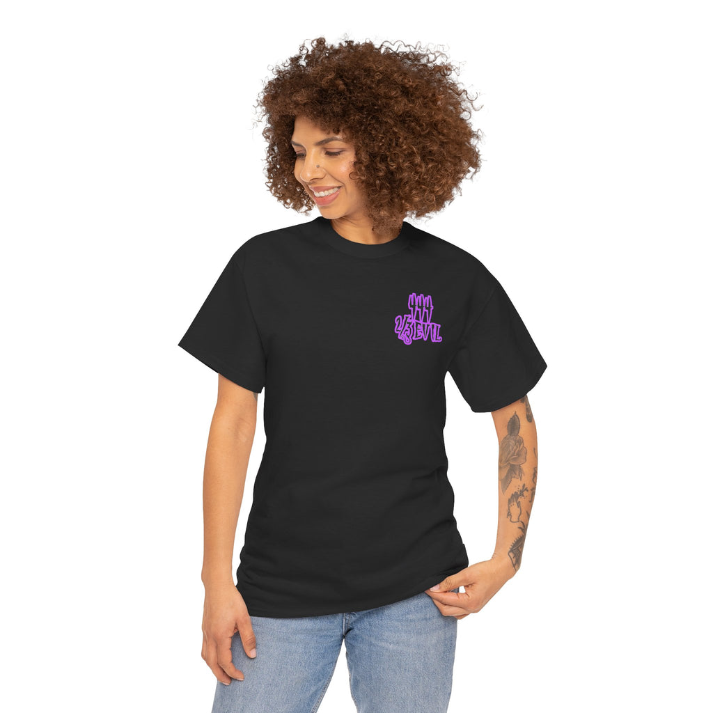 2/3 Evil Gothic Purple Script