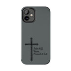 John 8:32 / Proverb 1: 8-9 / Tough Phone Case