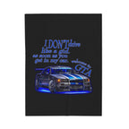 Don't Drive Like A Girl Blue / Velveteen Plush Blanket