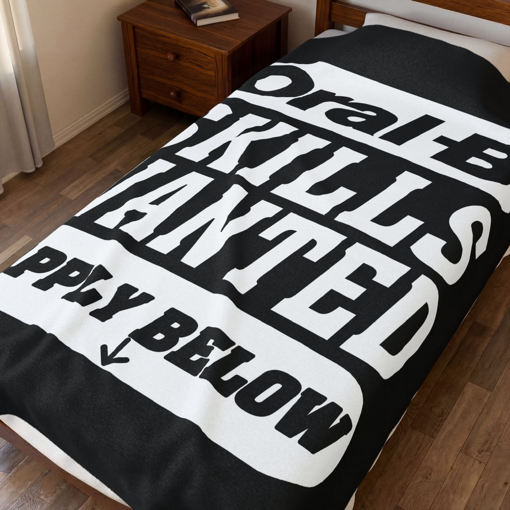 Oral-B Skills Wanted / Velveteen Plush Blanket