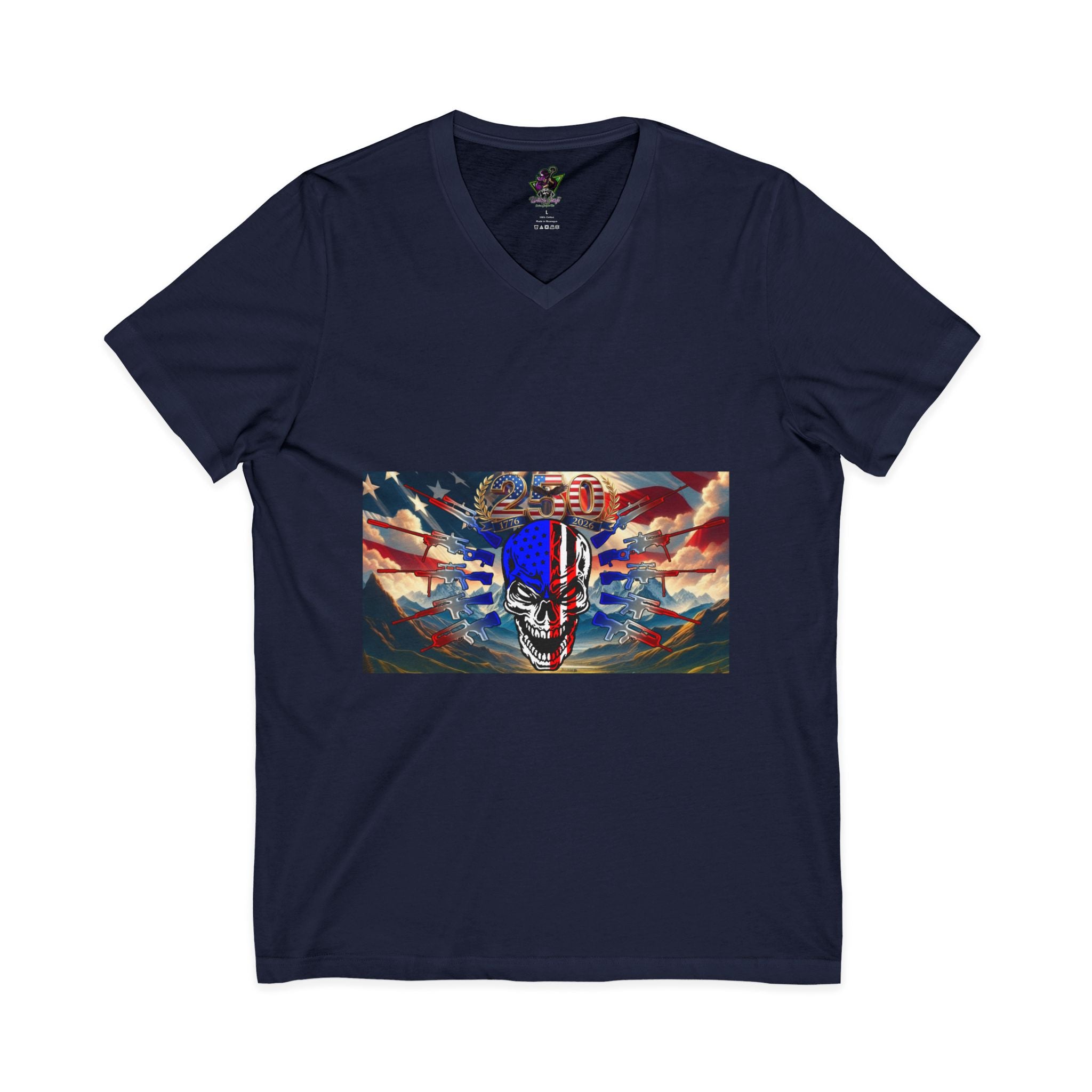 Skull & Guns 250th / V-Neck Tee