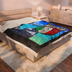 Mexico Beach / Velveteen Plush Blanket