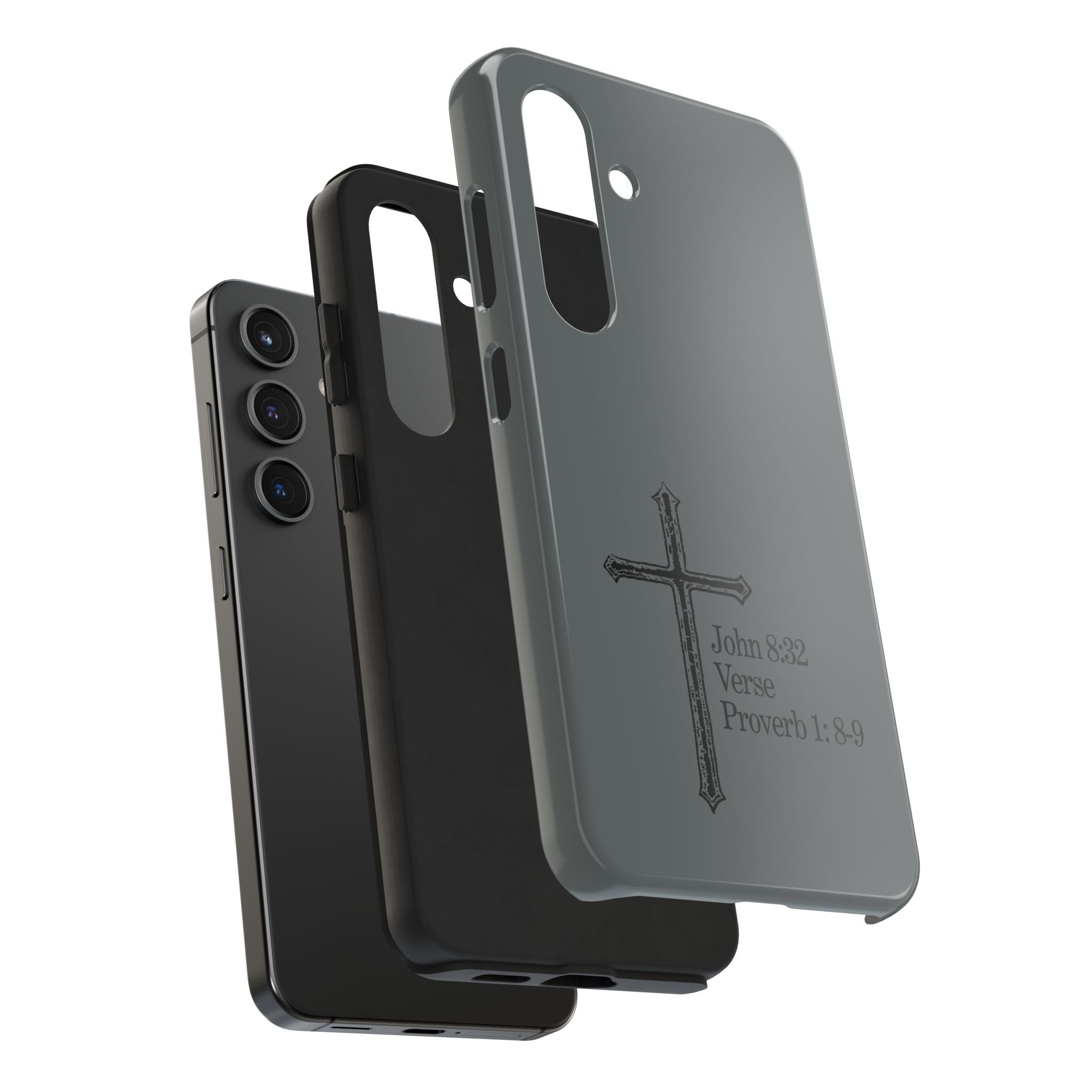 John 8:32 / Proverb 1: 8-9 / Tough Phone Case