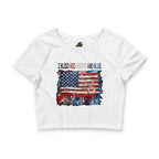 Bleed Red White & Blue / Crop Top