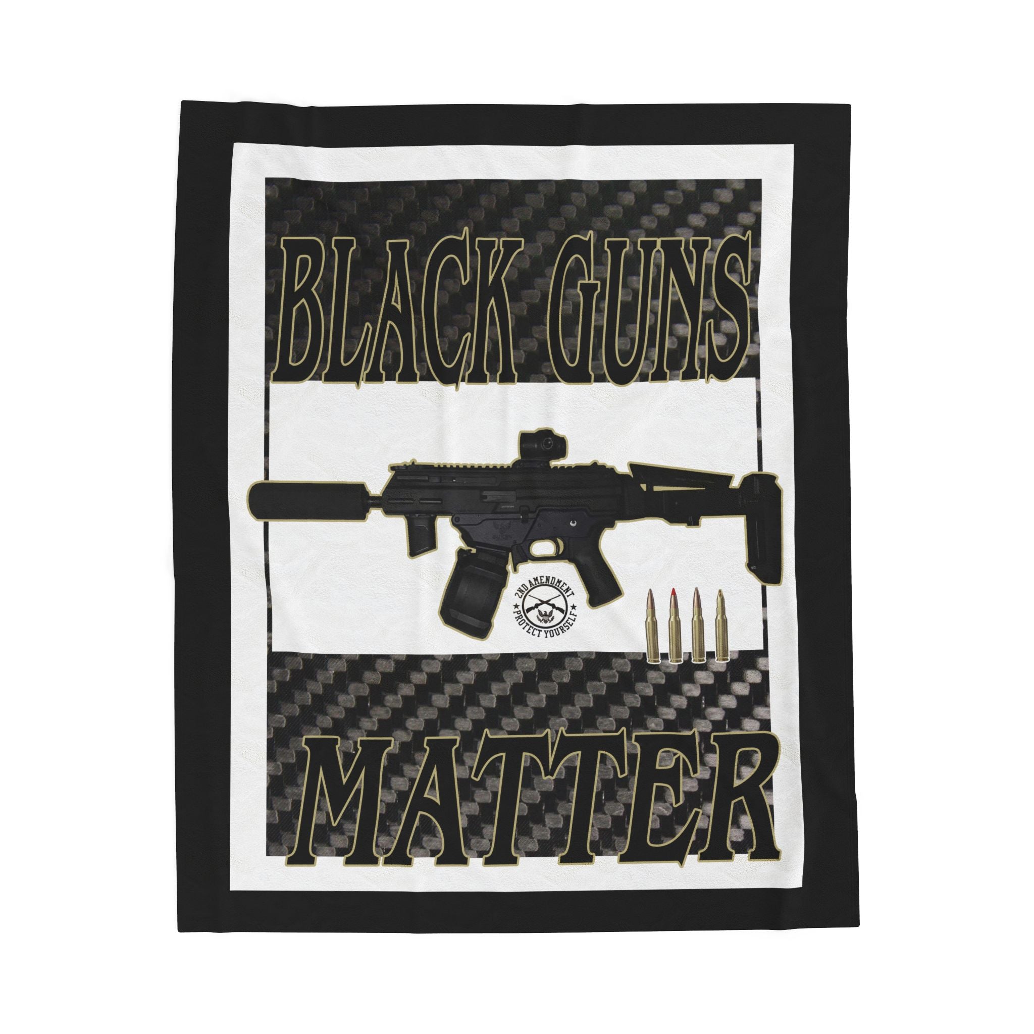Black Guns Matter / Velveteen Plush Blanket