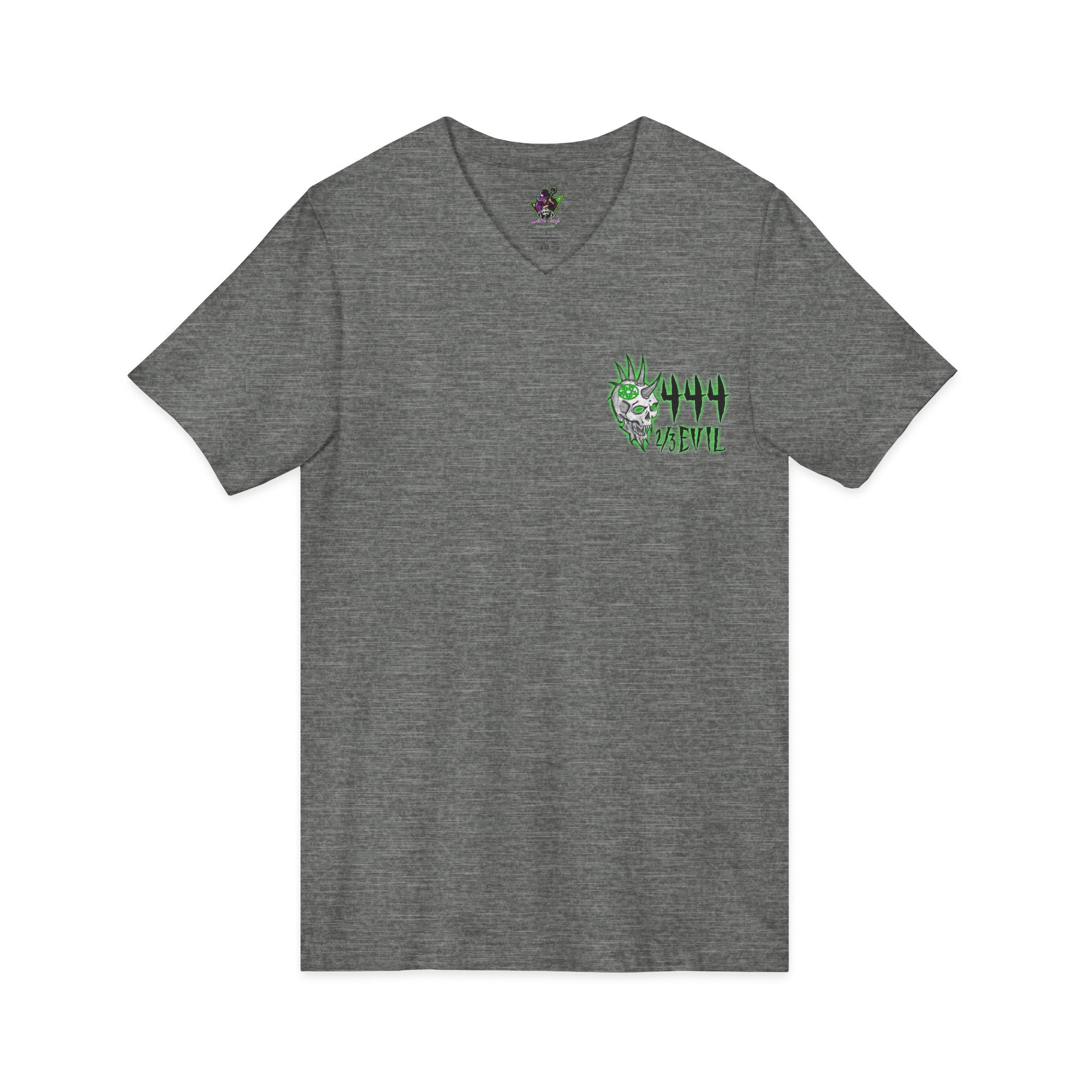 2/3 Evil Punk Skull / V-Neck Shirt
