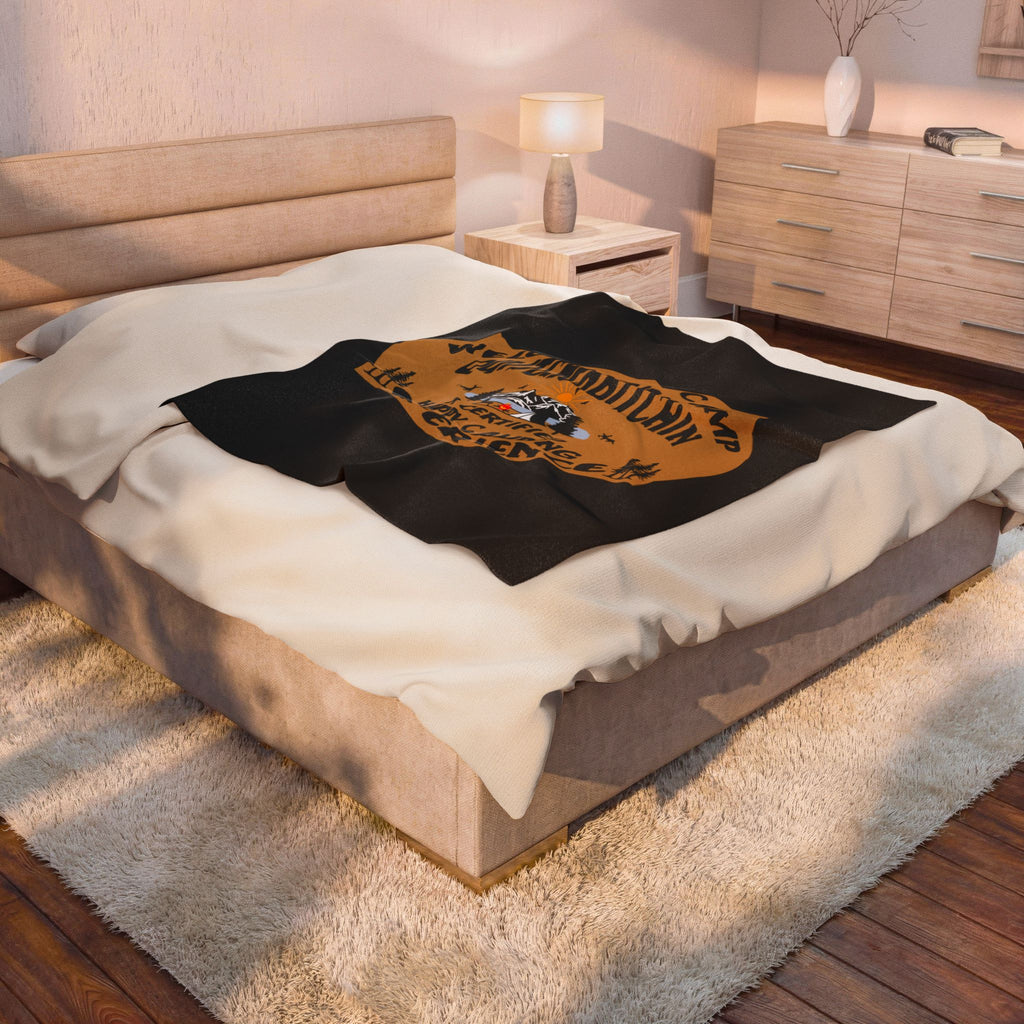 Camp Quitcherbitchin / Velveteen Plush Blanket
