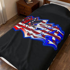 USA Graffiti / Velveteen Plush Blanket
