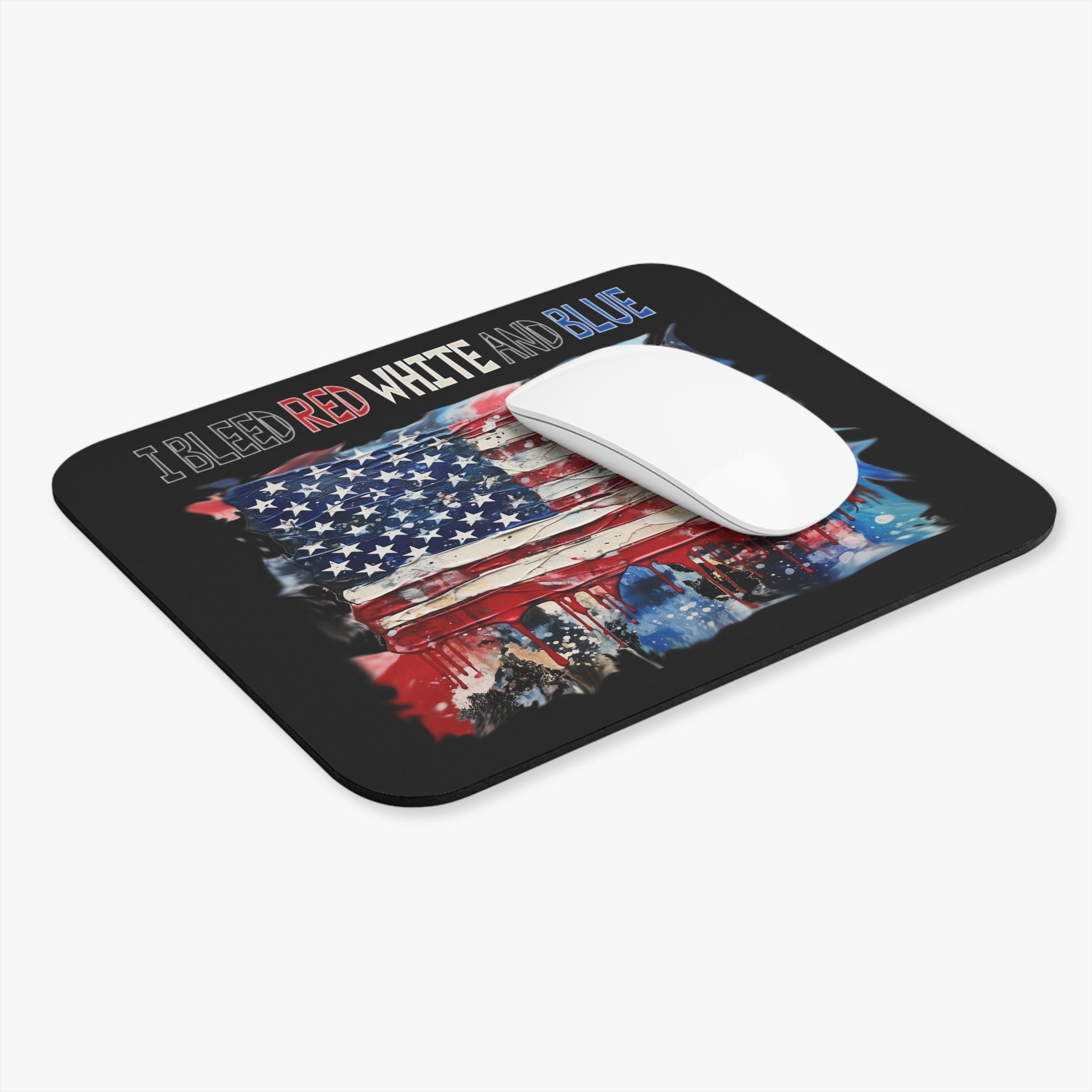 I Bleed Red White and Blue / Gaming Mouse Pad