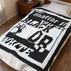 Black Or White / Velveteen Plush Blanket