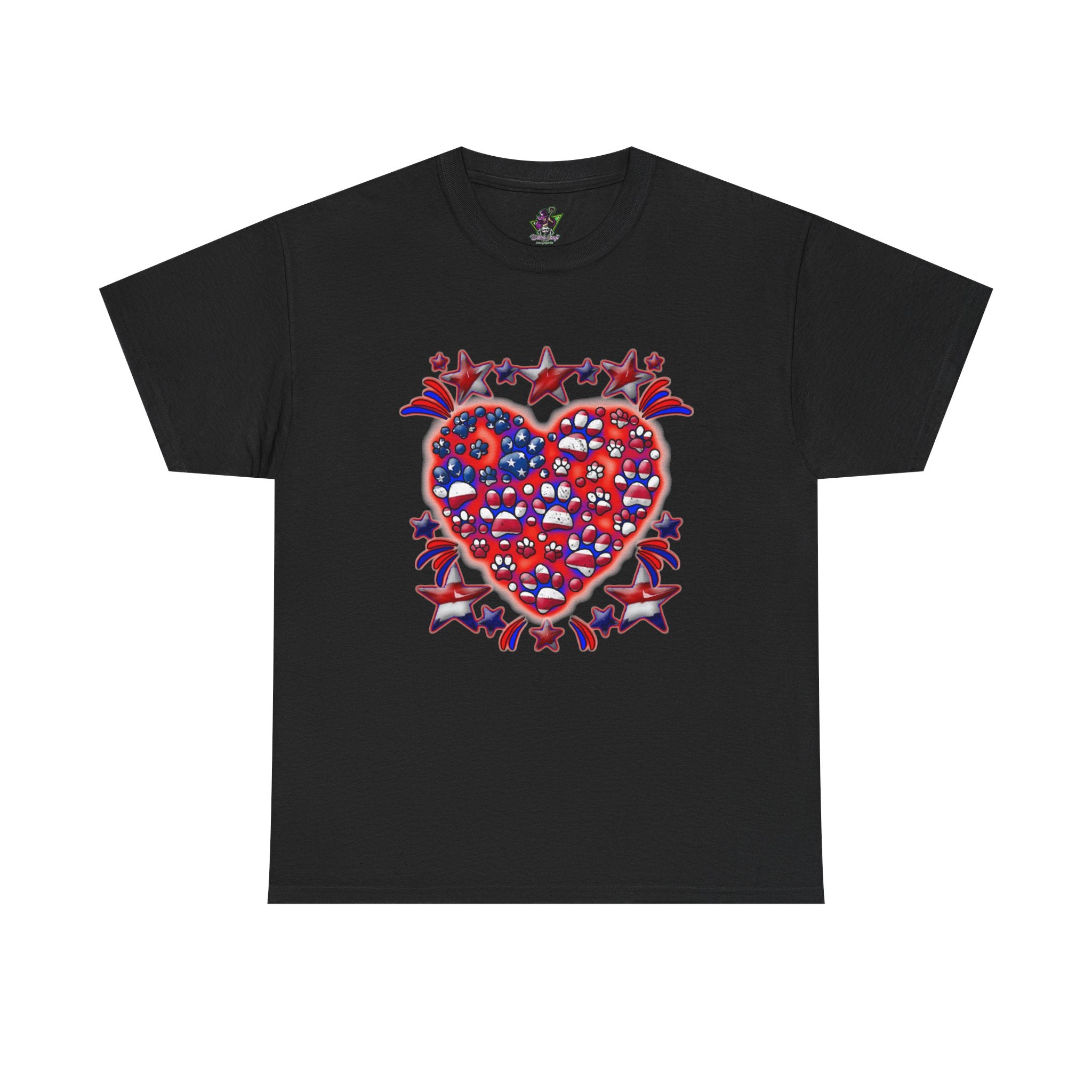 Patriotic Dog Heart