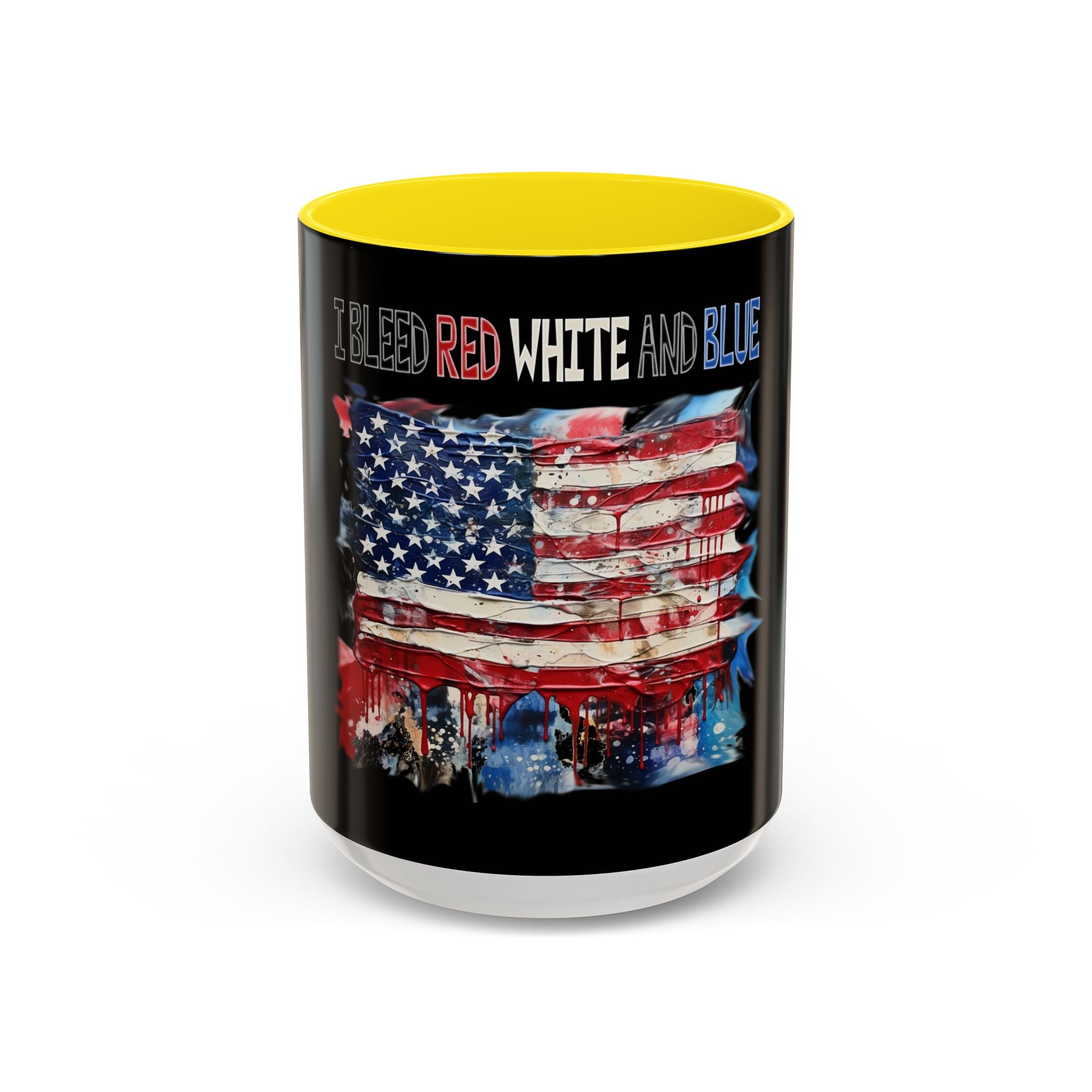 I Bleed Red White and Blue / Accent Coffee Mug 11/15 oz