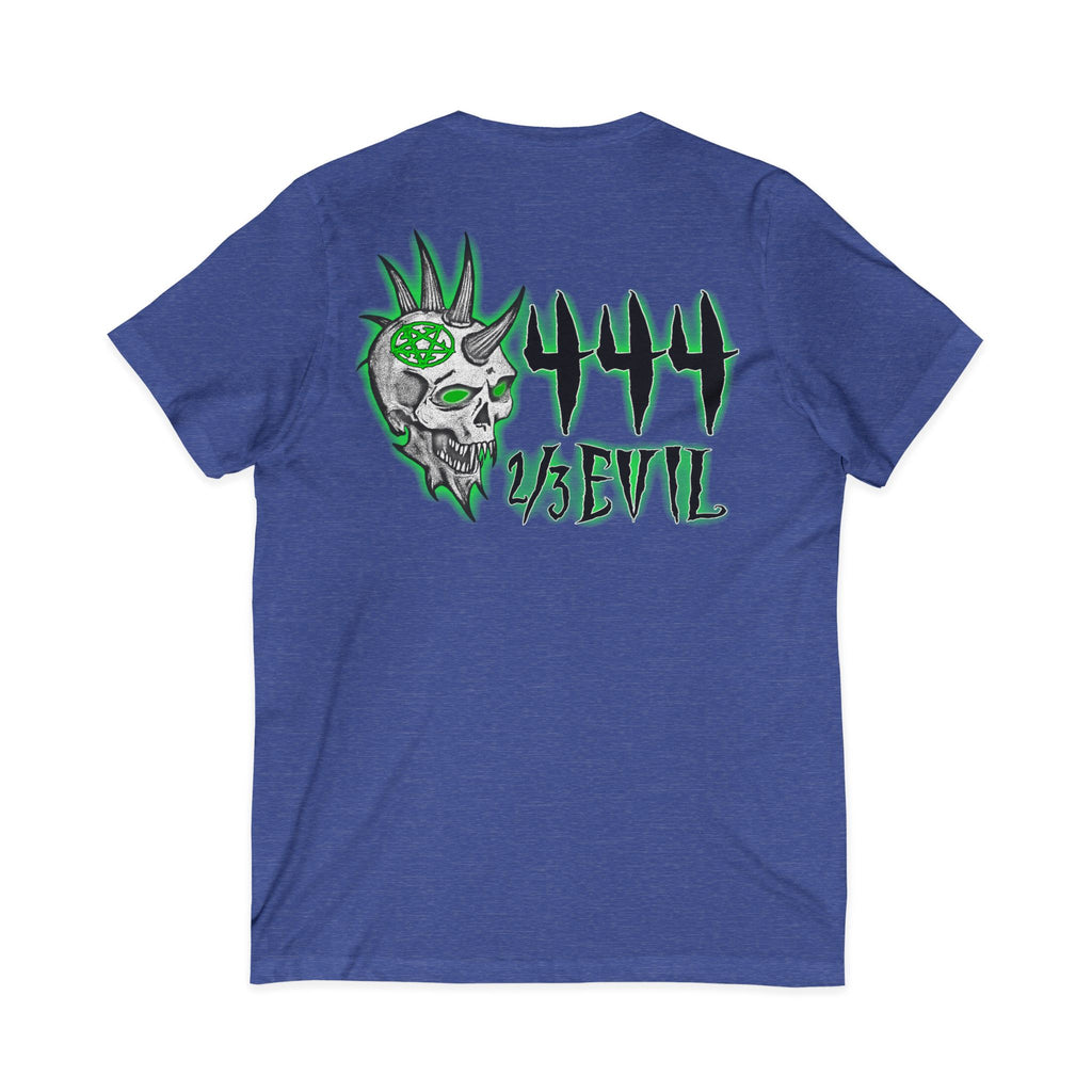 2/3 Evil Punk Skull / V-Neck Shirt