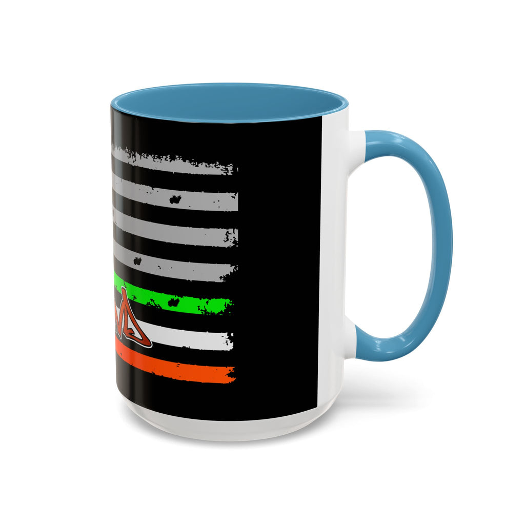 American/Ireland Flag / Accent Coffee Mug 11/15 oz