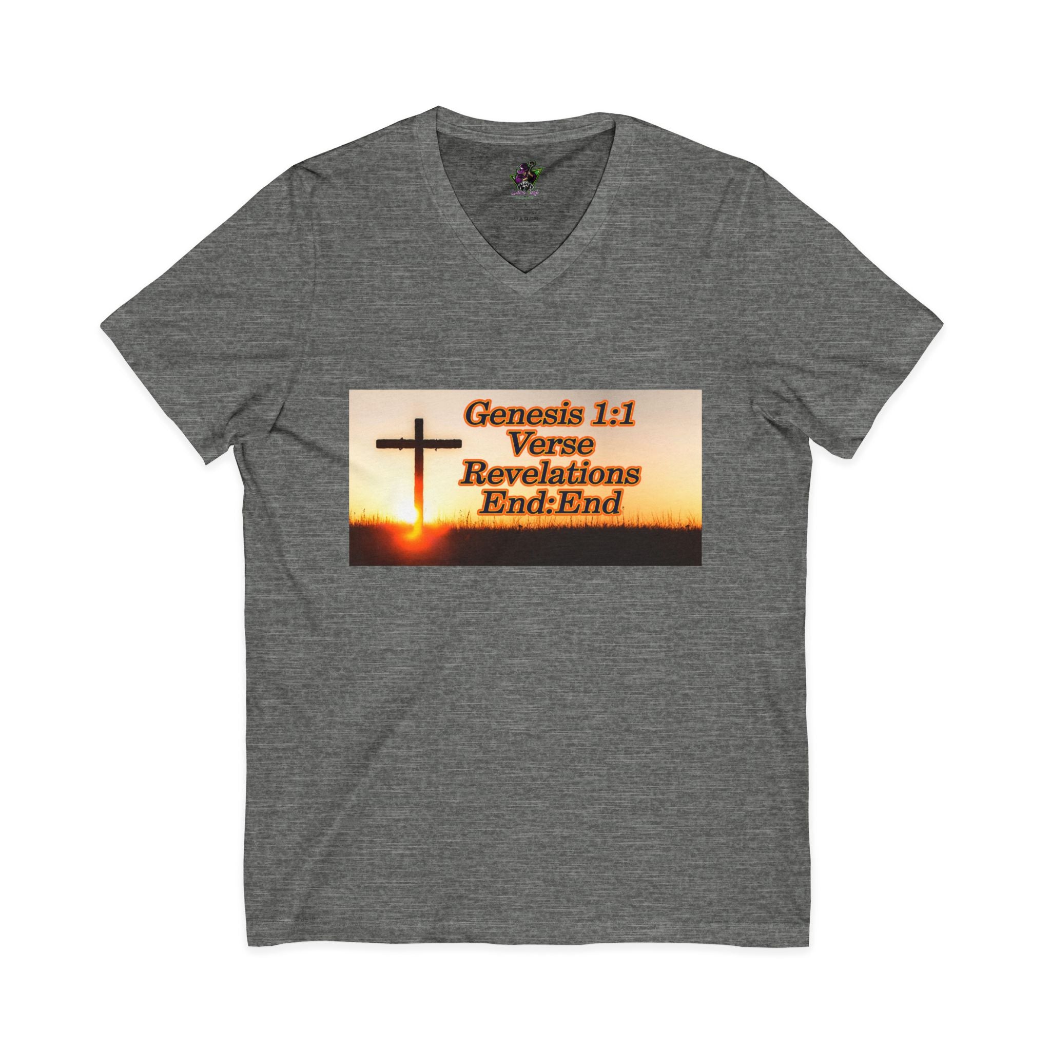 Genesis 1:1 / Revelations End:End / V-Neck Tee