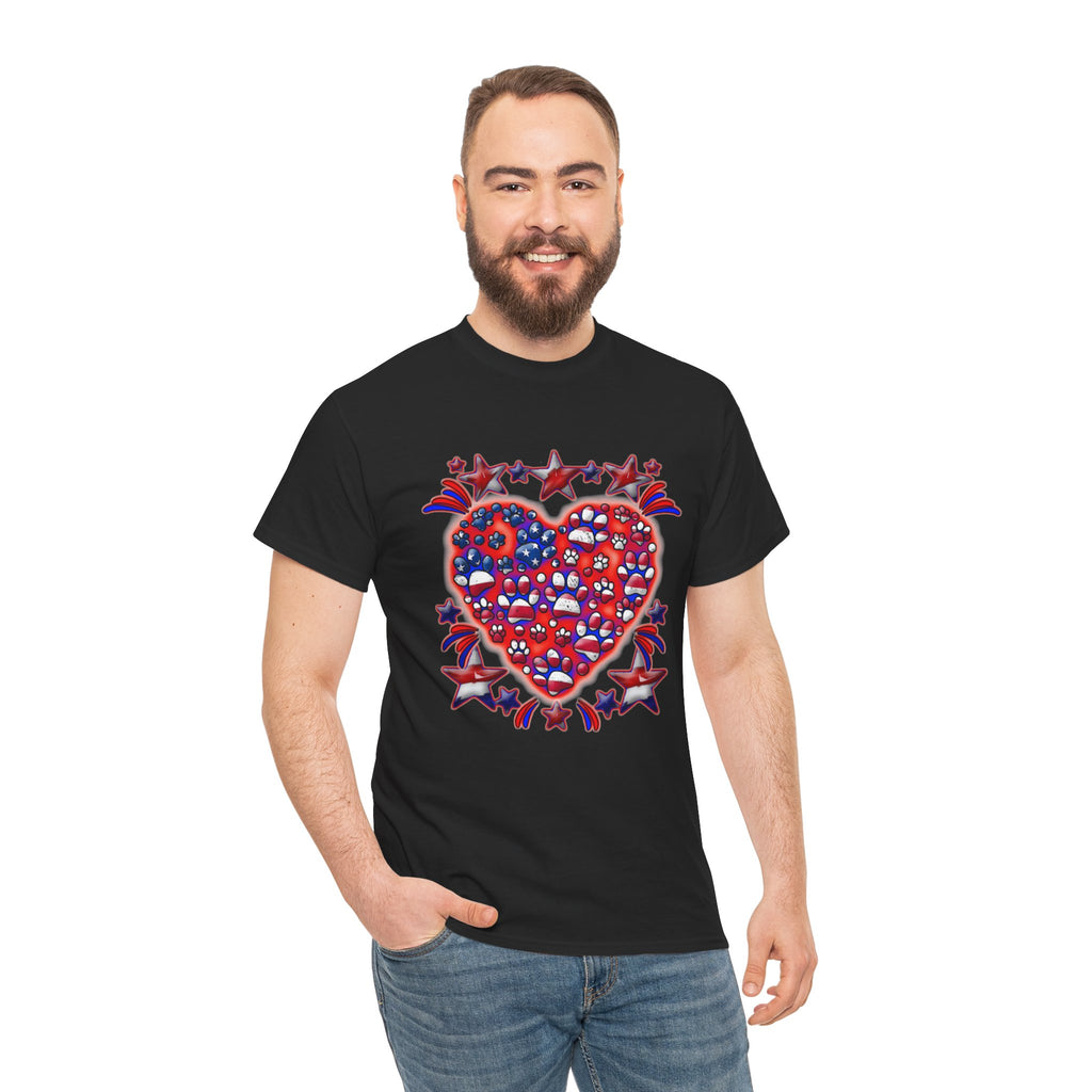 Patriotic Dog Heart