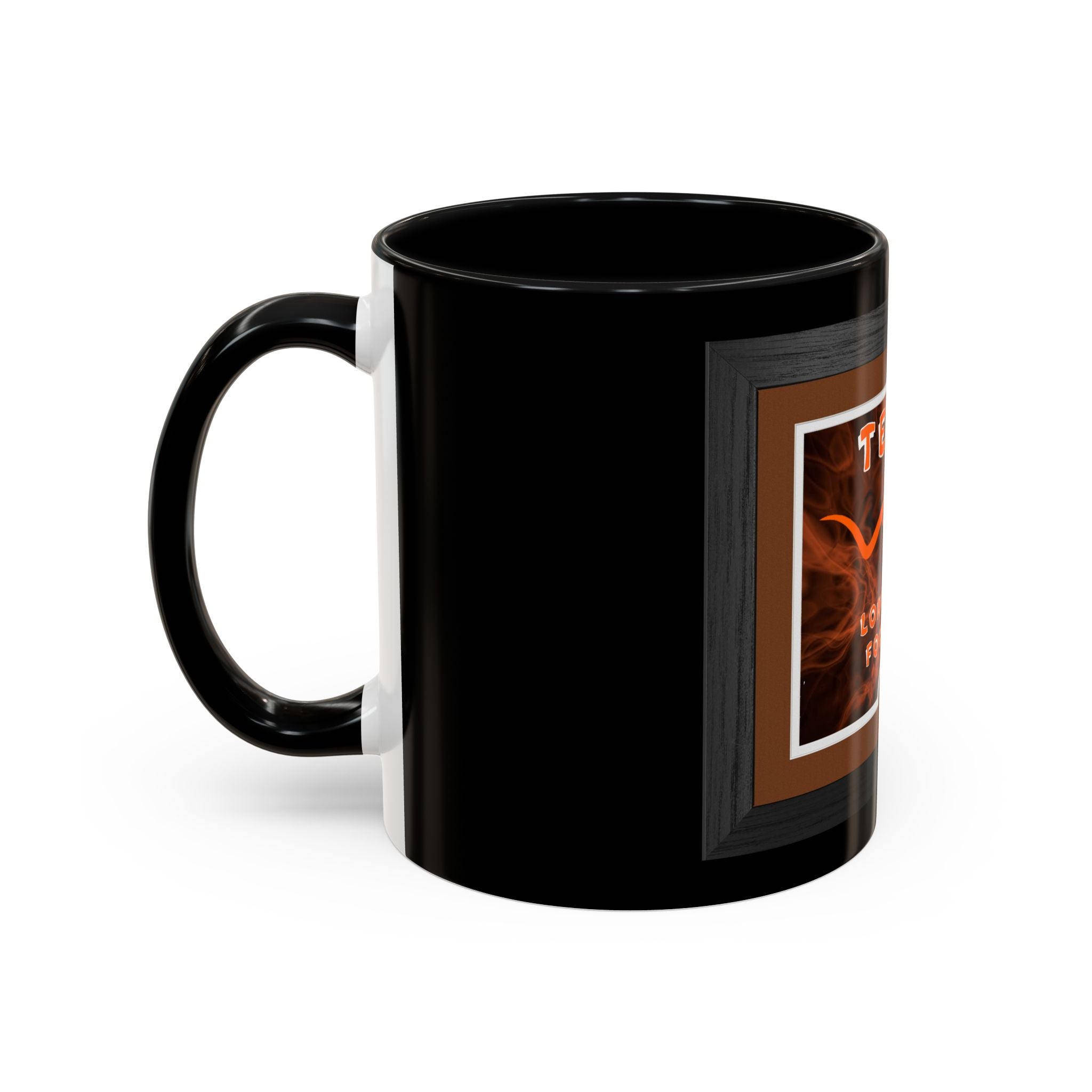 Texas Longhorns Framed / Accent Coffee Mug 11/15oz