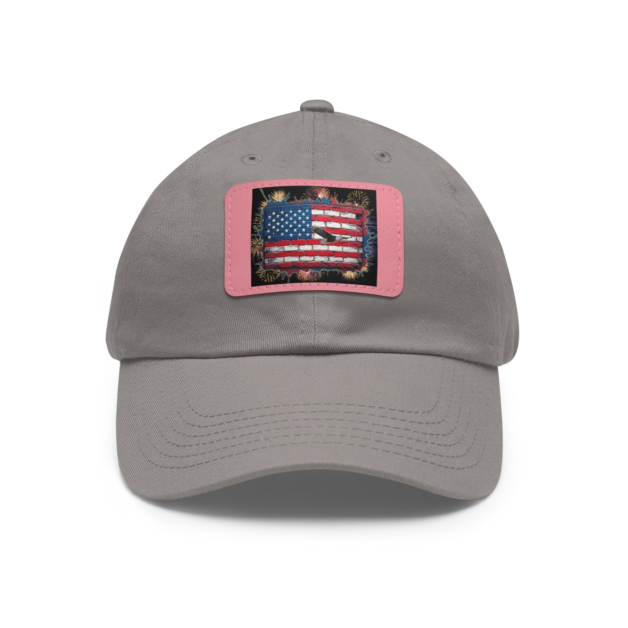 American Brick Flag / Leather Patch Hat