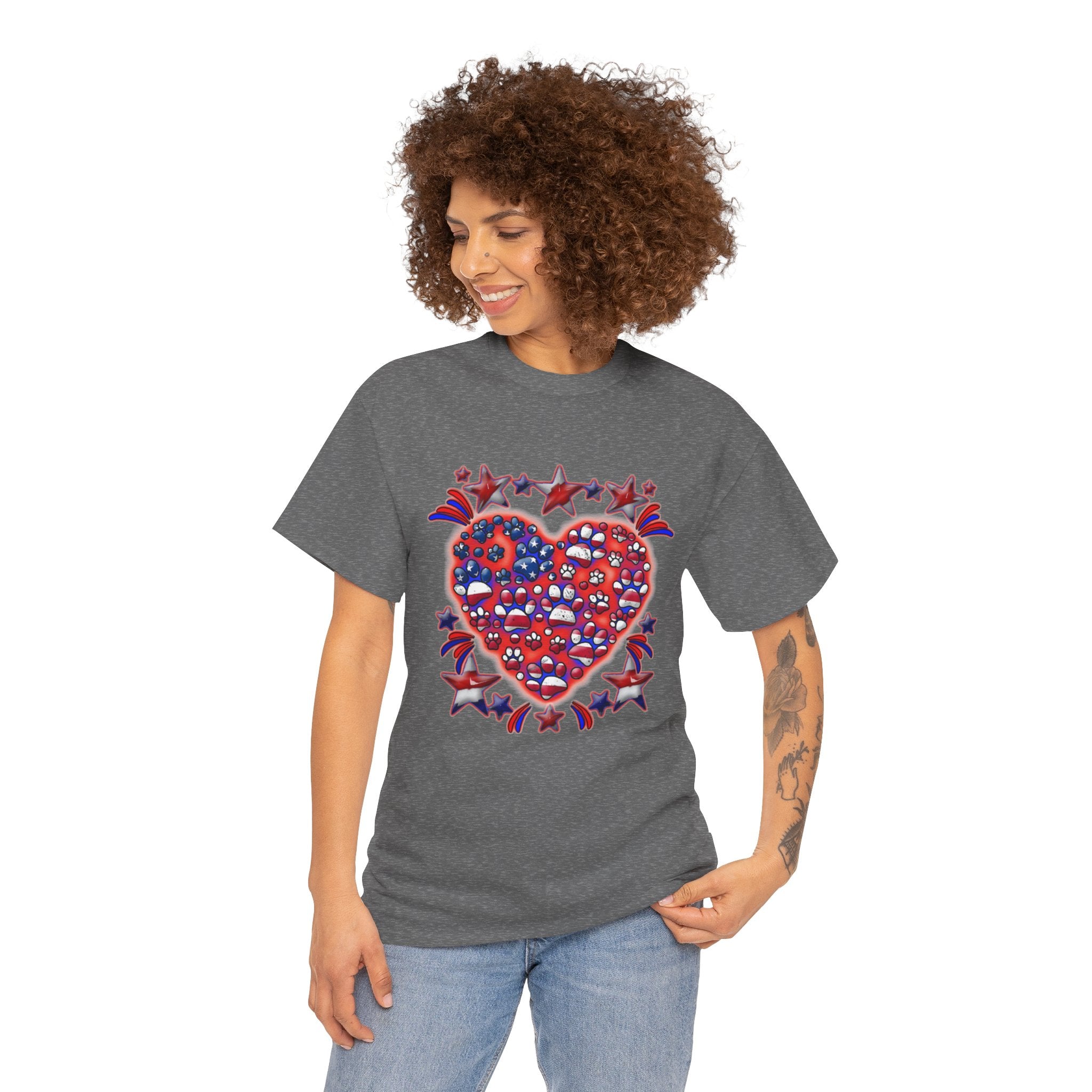 Patriotic Dog Heart