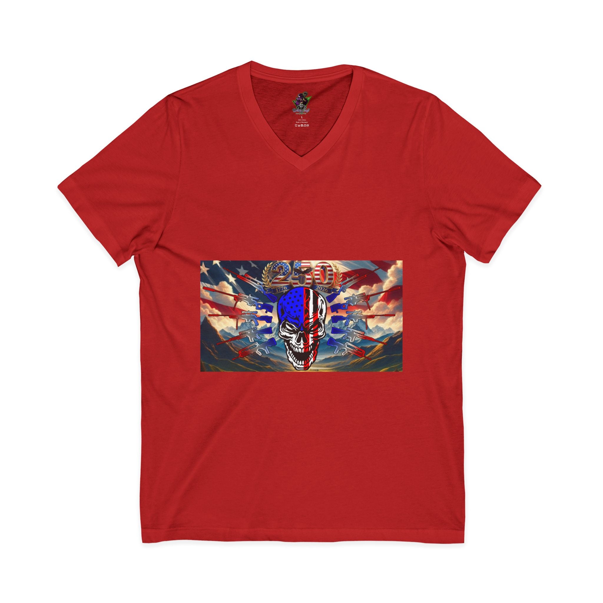 Skull & Guns 250th / V-Neck Tee