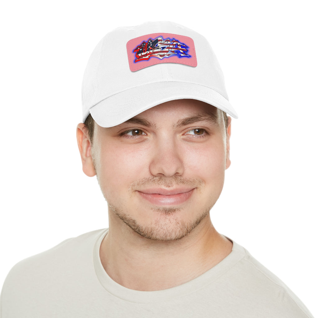 USA Graffiti / Leather Patch Hat