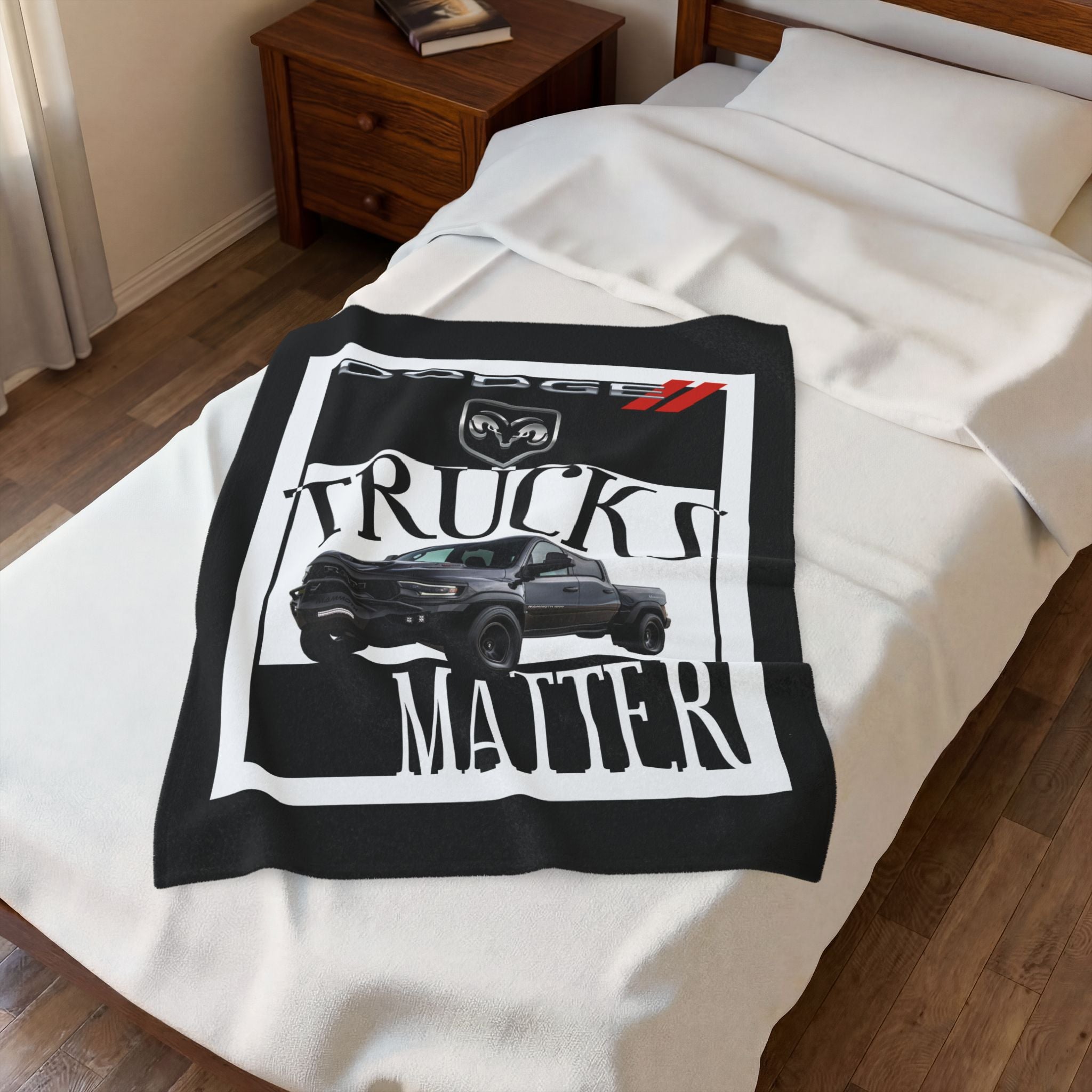 Dodge Trucks Matter / Velveteen Plush Blanket