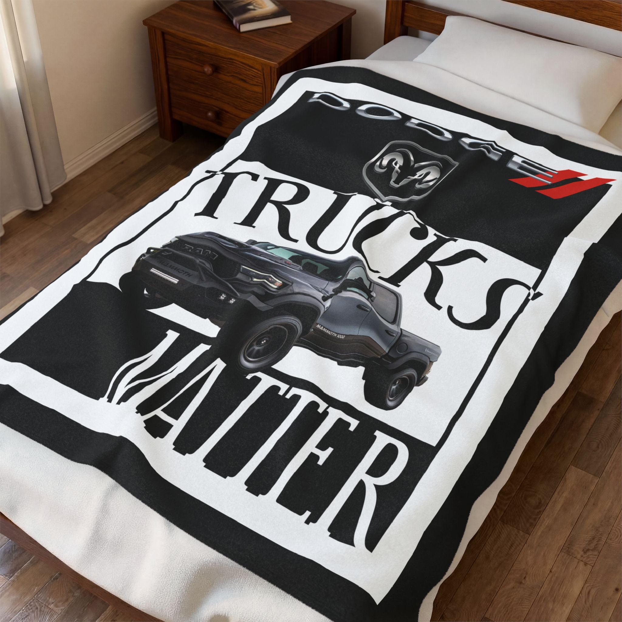 Dodge Trucks Matter / Velveteen Plush Blanket