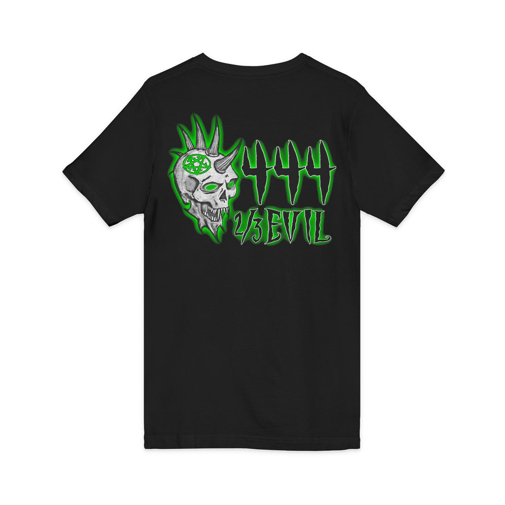 2/3 Evil Punk Skull / V-Neck Shirt