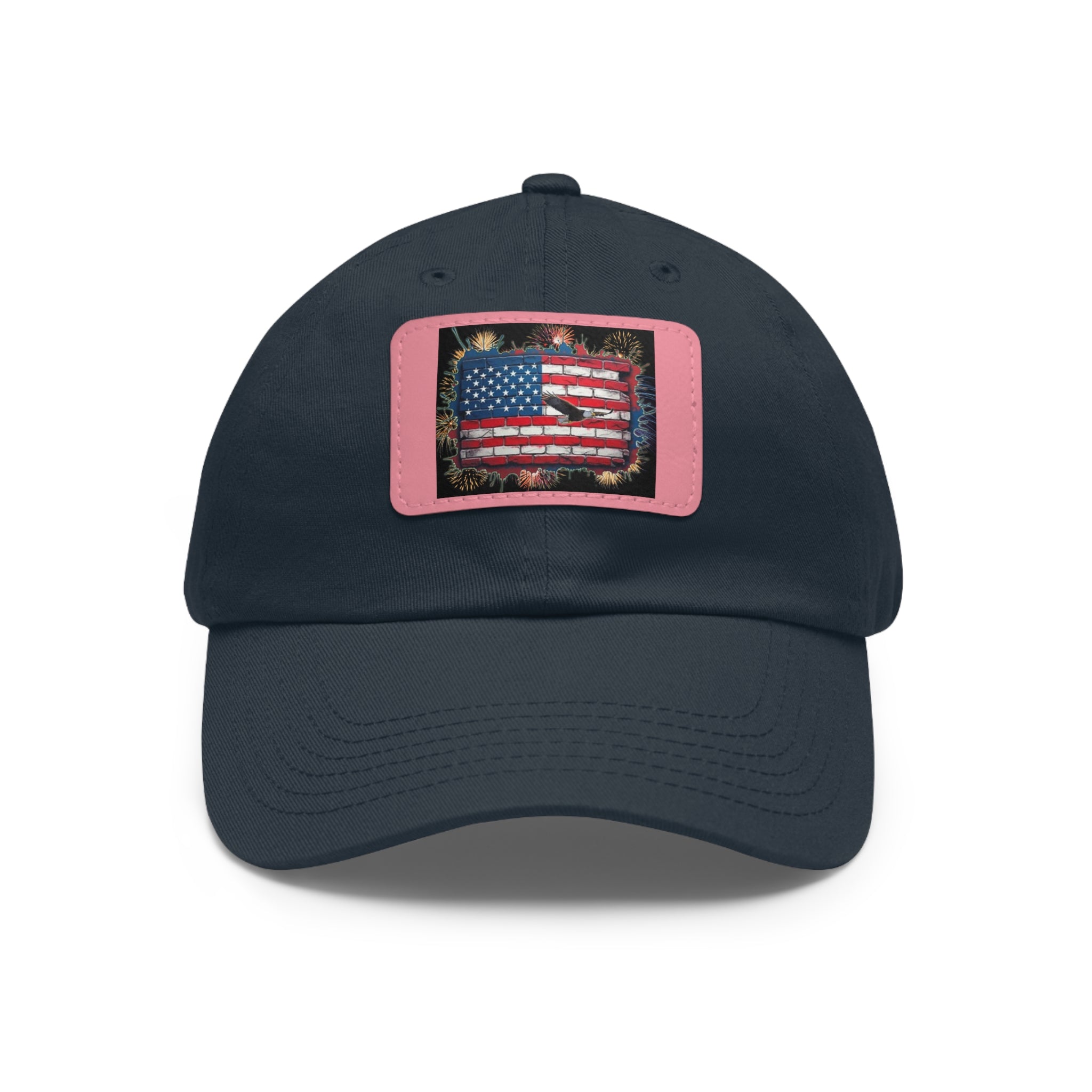 American Brick Flag / Leather Patch Hat