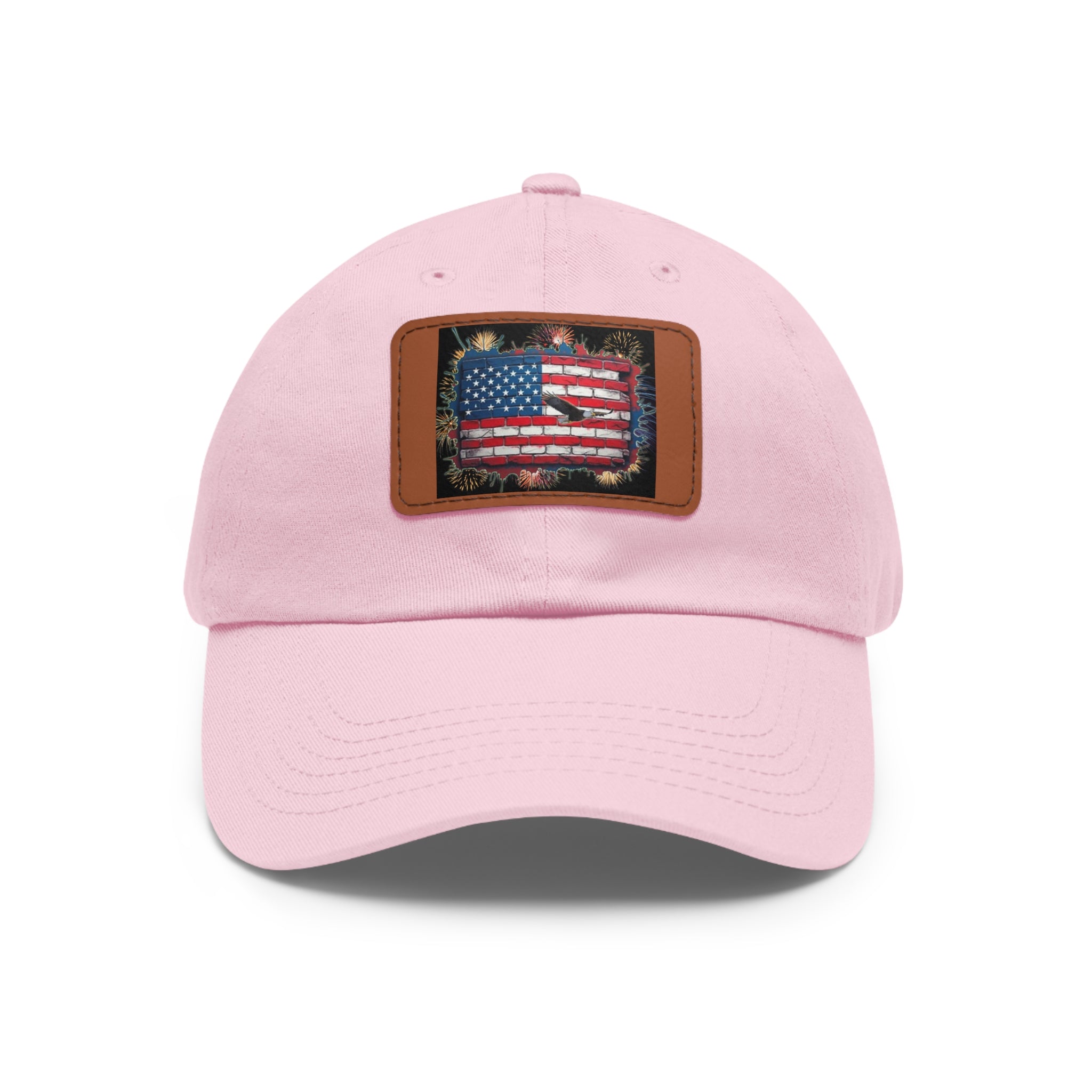 American Brick Flag / Leather Patch Hat