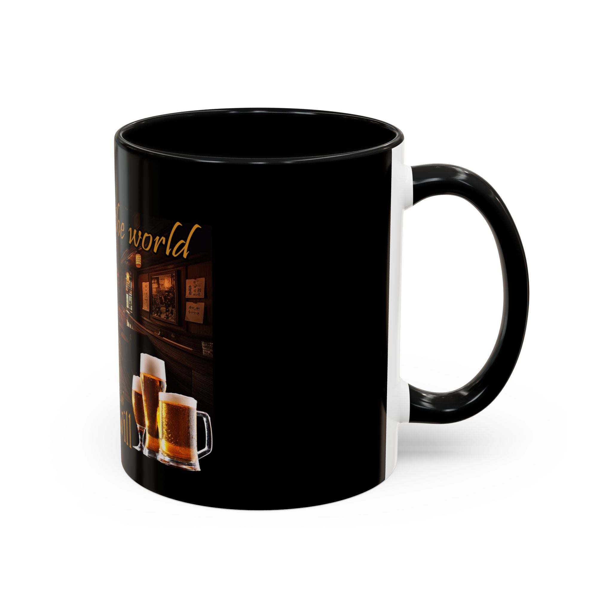 Beer Will Save The World / Accent Coffee Mug 11/15oz