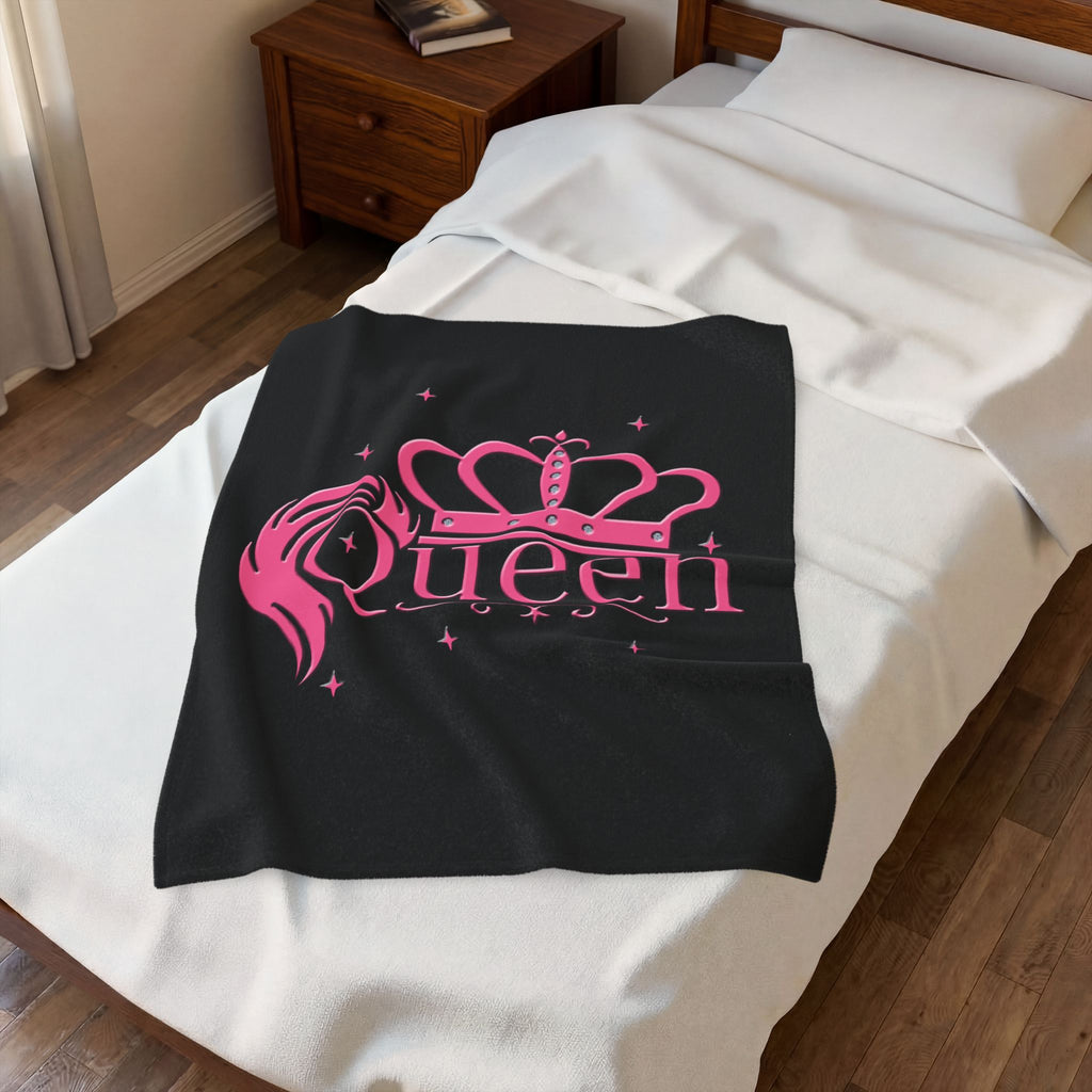 Queen Crown / Velveteen Plush Blanket