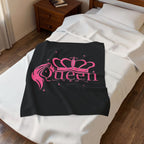 Queen Crown / Velveteen Plush Blanket