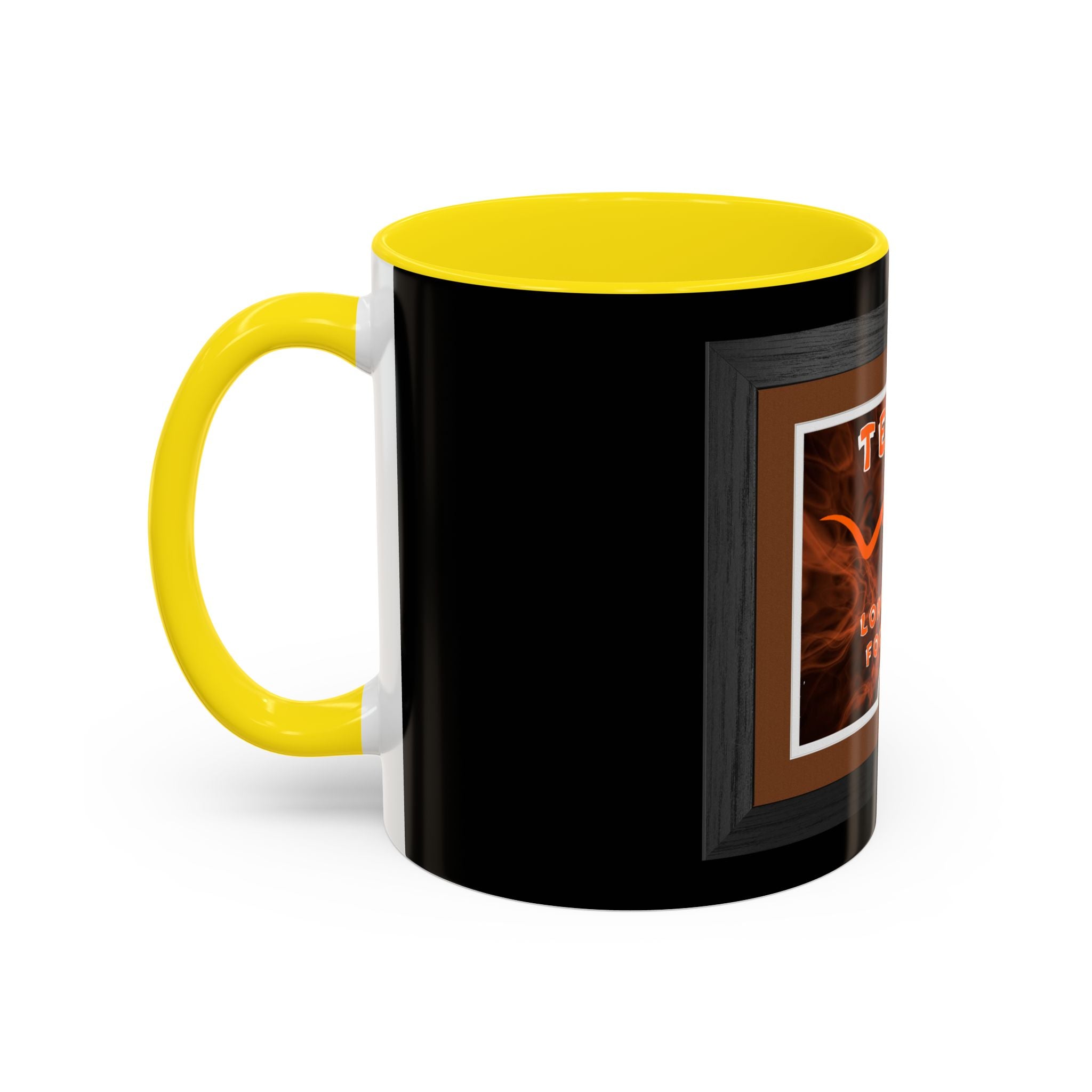 Texas Longhorns Framed / Accent Coffee Mug 11/15oz