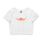 Texas Longhorn Framed F&B / Crop Top