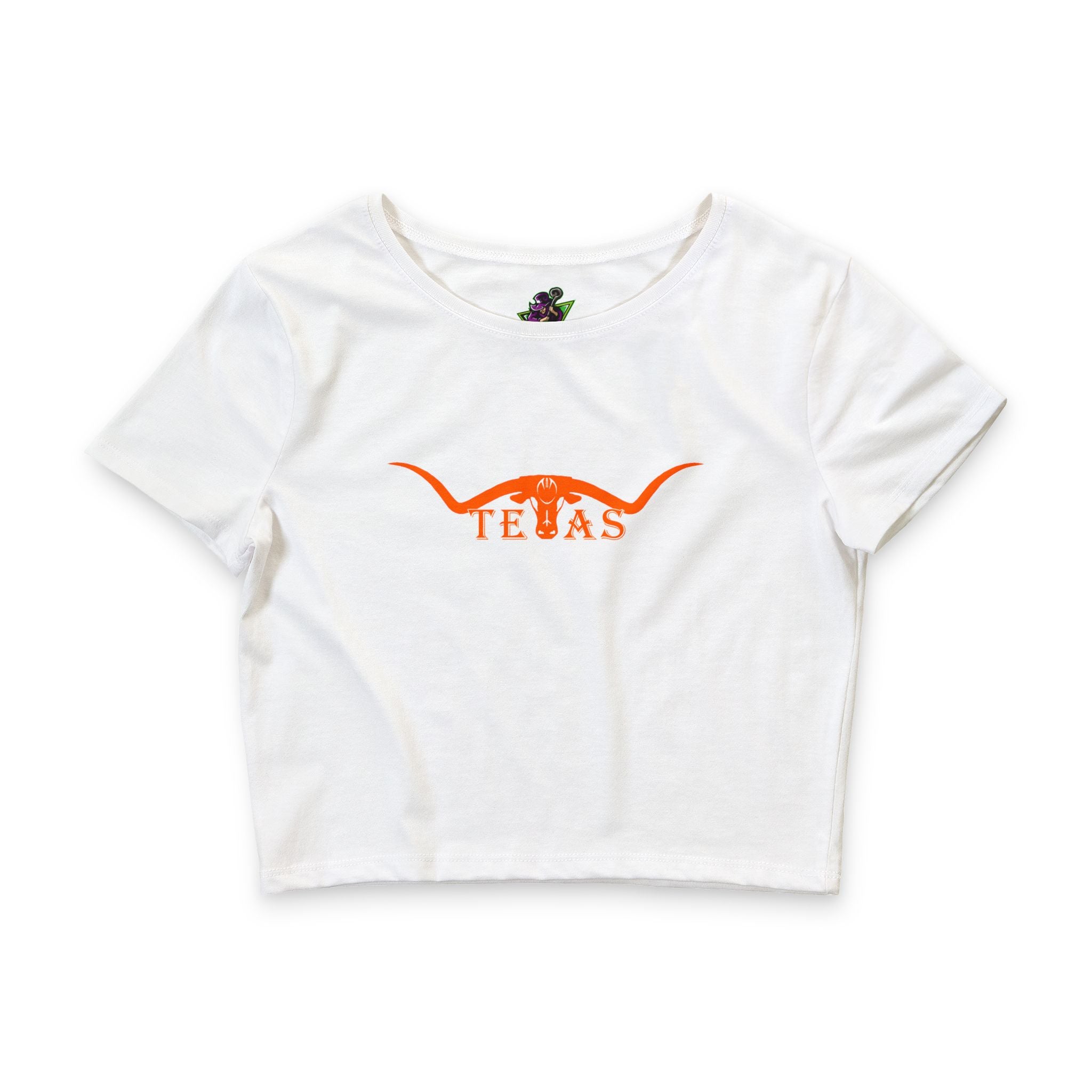 Texas Longhorn Framed F&B / Crop Top
