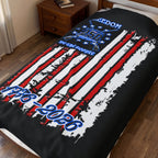 250th Anniversary Flag / Velveteen Plush Blanket