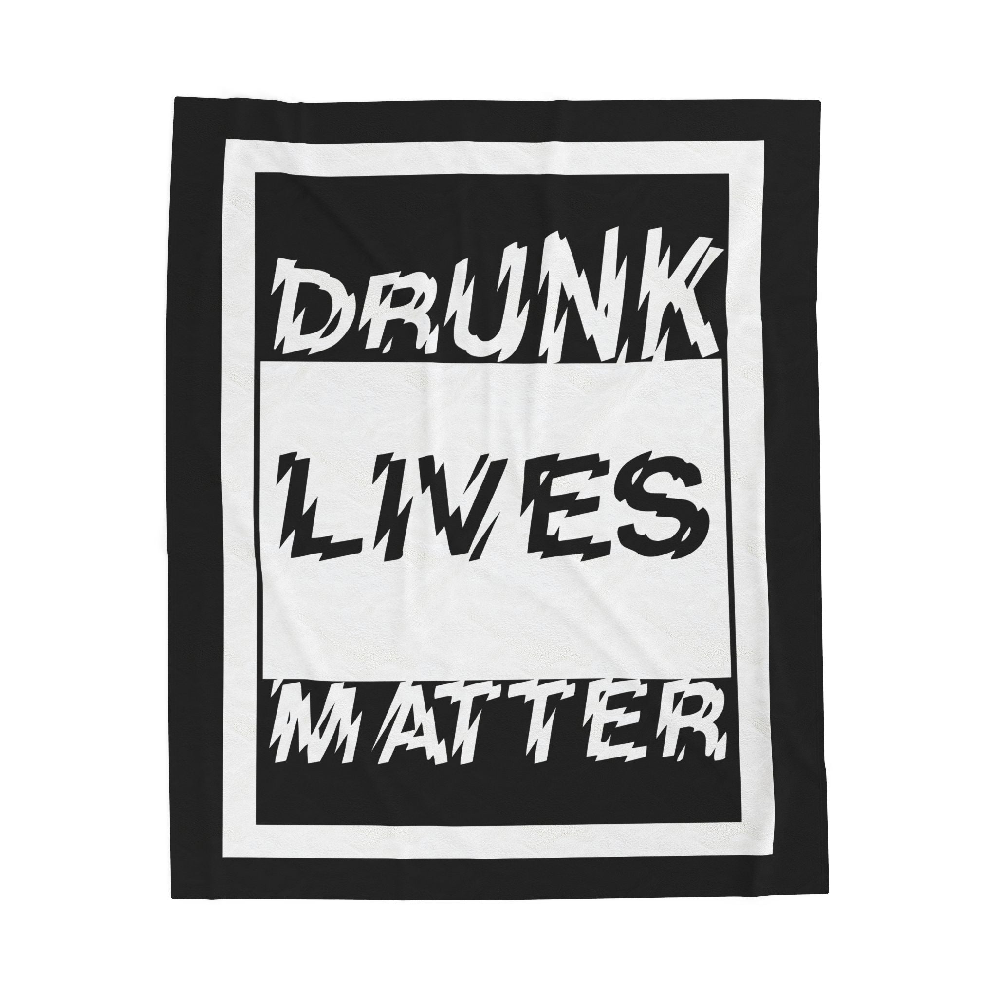 Straight Outta A Good Job / Velveteen Plush Blanket