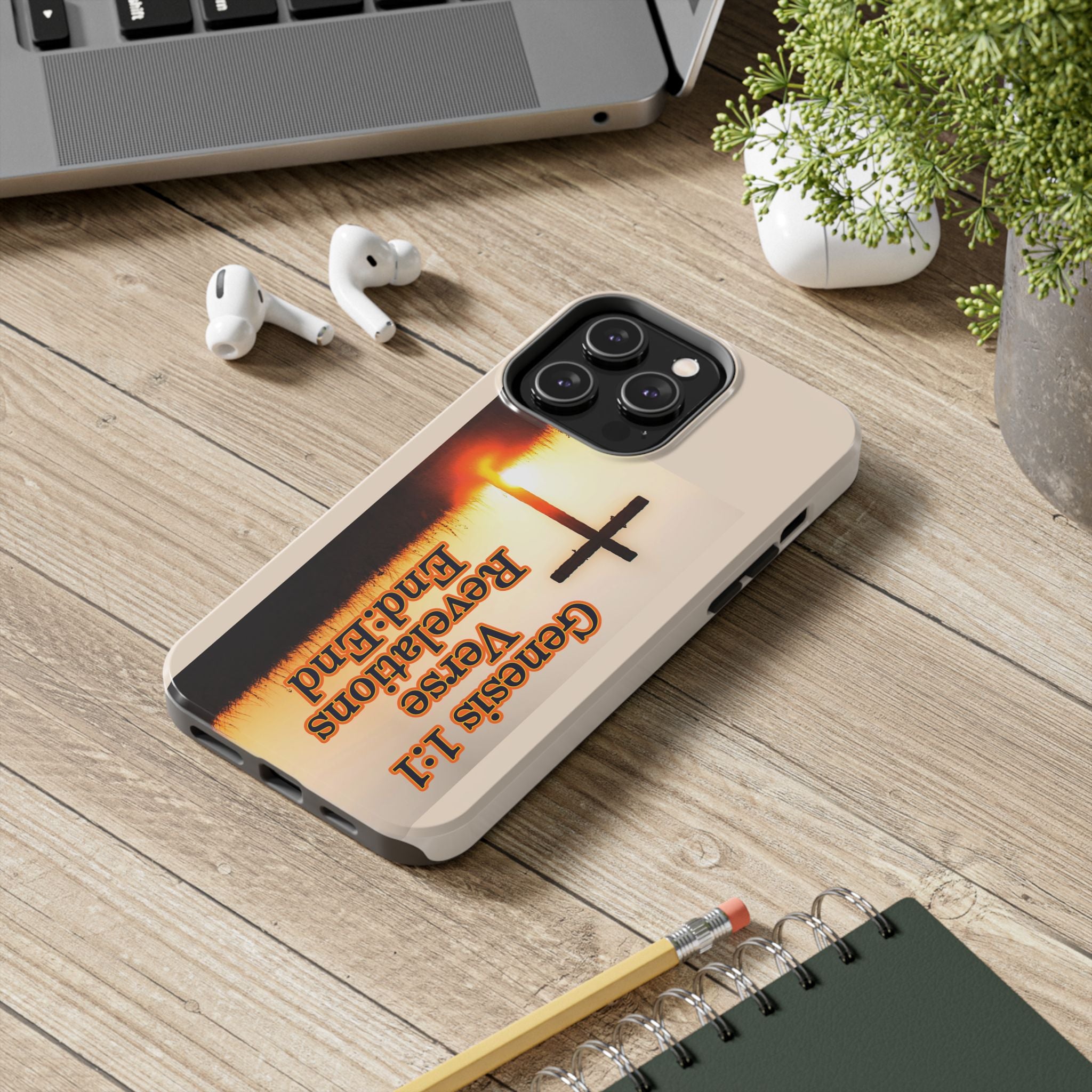 Genesis 1:1 Verse Revelations End:End / Tough Phone Case