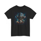 MINE Skull Cowboy Tee — Dark Western Skull Graphic T-Shirt