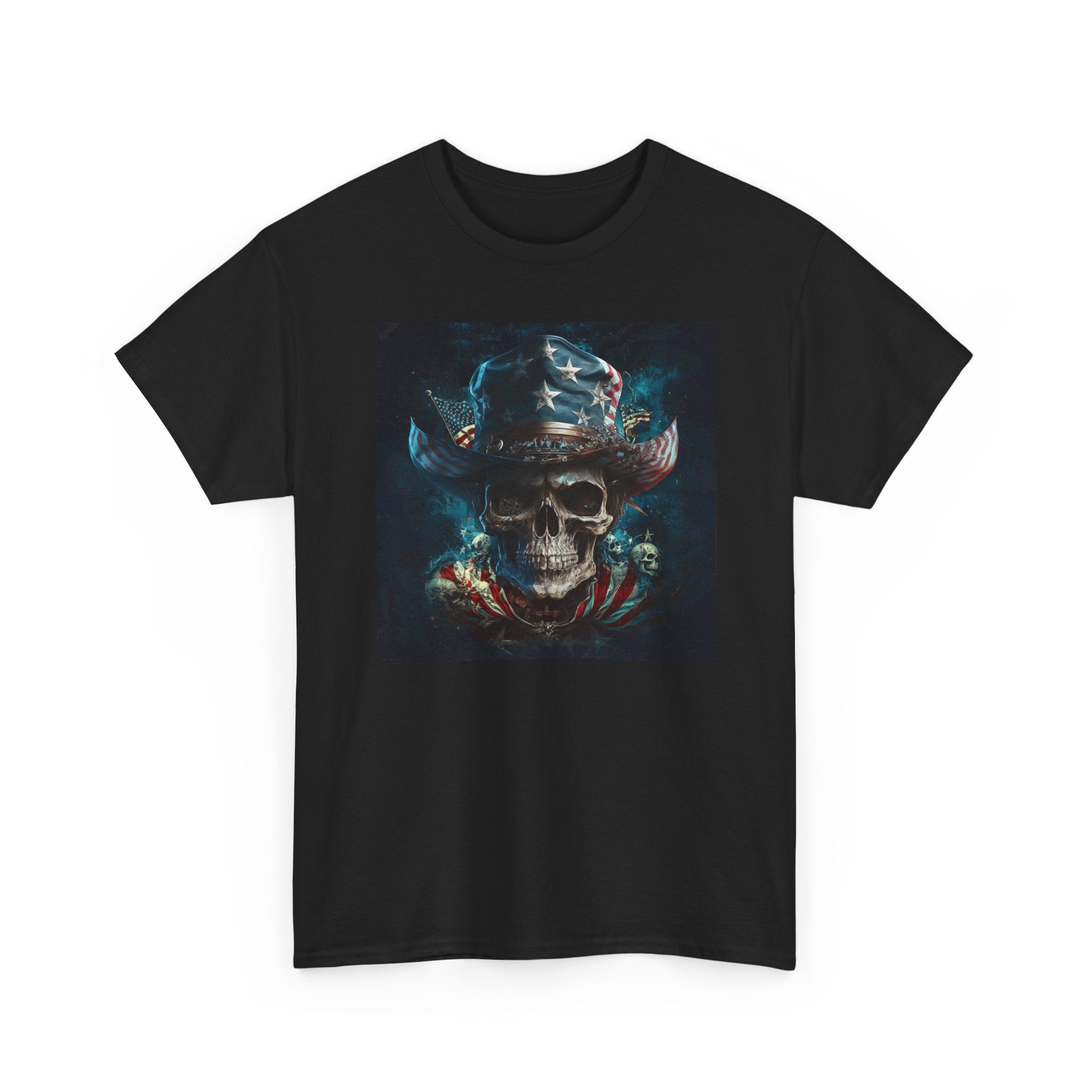 MINE Skull Cowboy Tee — Dark Western Skull Graphic T-Shirt