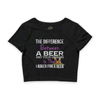 Difference Between Beer / Crop Top
