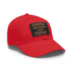 Coffee Spelled Backwards Is EEFFOC/ Leather Patch