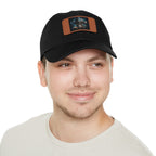 Skull Cowboy / Leather Patch Hat