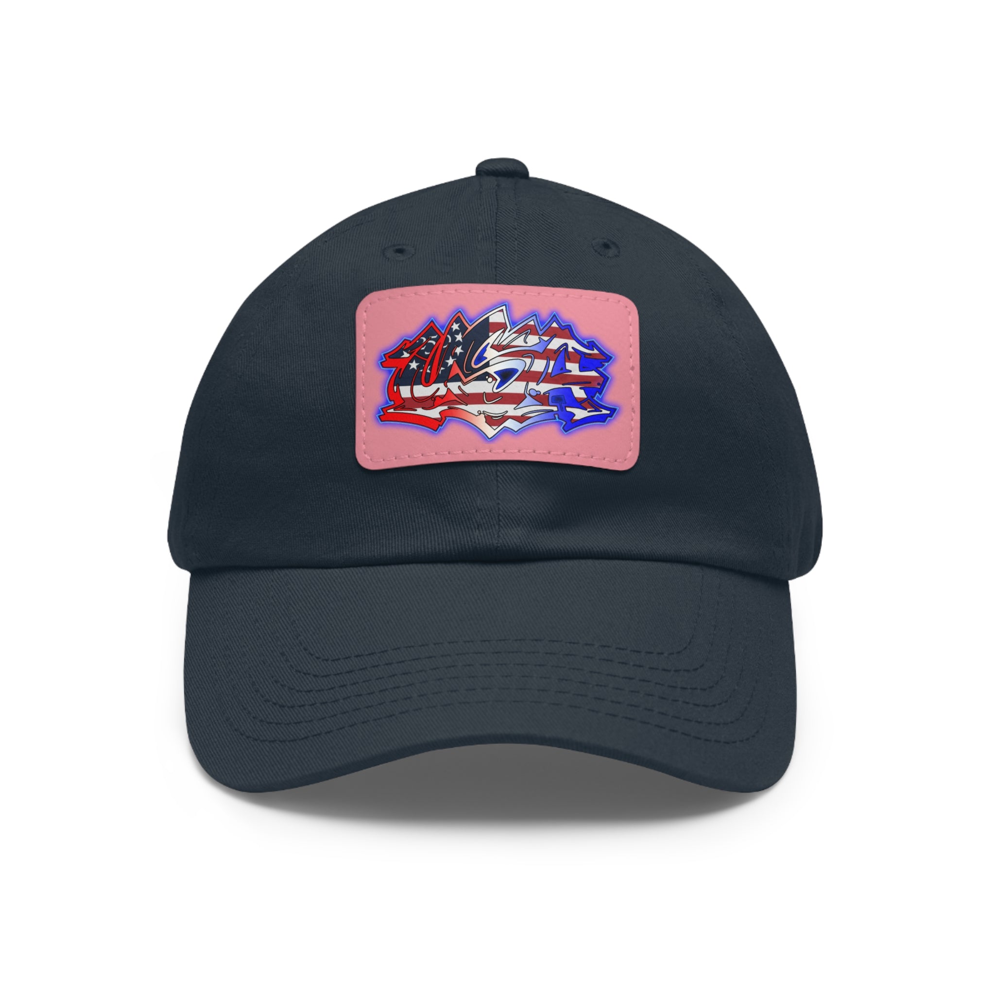 USA Graffiti / Leather Patch Hat