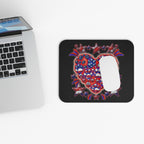Patriotic Dog Heart / Gaming Mouse Pad